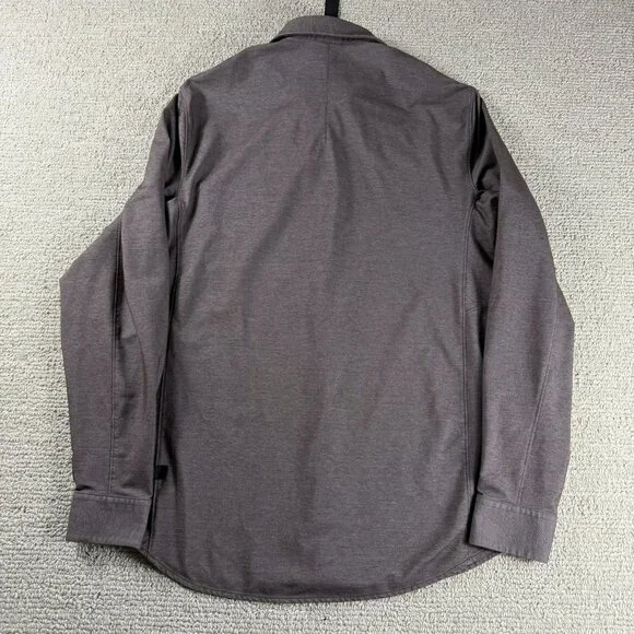 Lululemon Commission Brushed Woven Shirt Brown Men’s Size Small - Picture 7 of 8